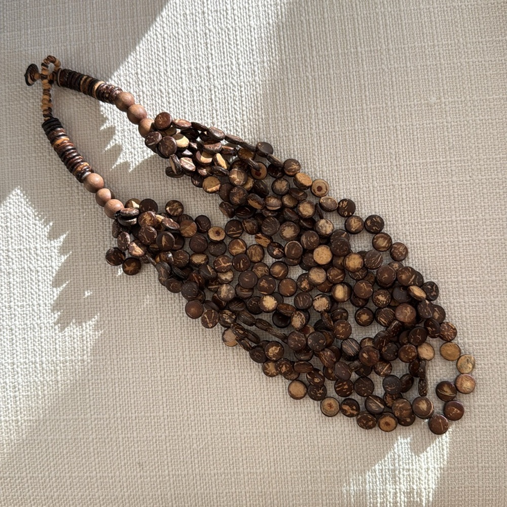 Coco Bead Layered Statement Necklace - image 2